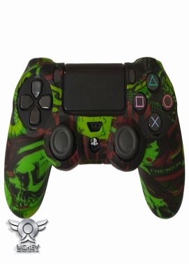 Dualshock 4 Cover Green and Dark Colors