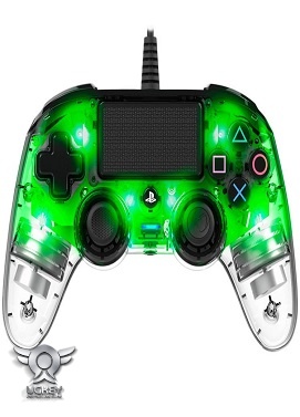 NACON Wired Illuminated Compact Controller - Crystal Green- PS4